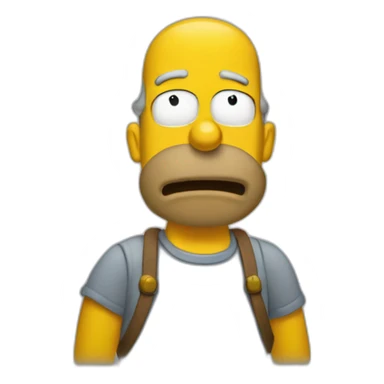Homer sympson sticker