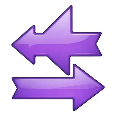 seta para direita roxa sticker