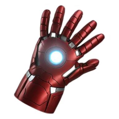 iron man glove pointed like a plane sticker