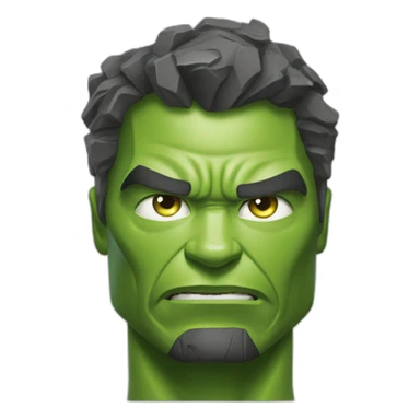 Iron man as hulk sticker