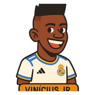 cartoon Vinicius Jr. sticker