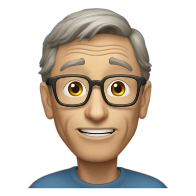 bill gates telling to stop talking sticker