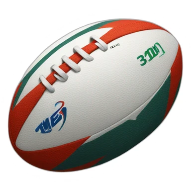 rugby ball sticker