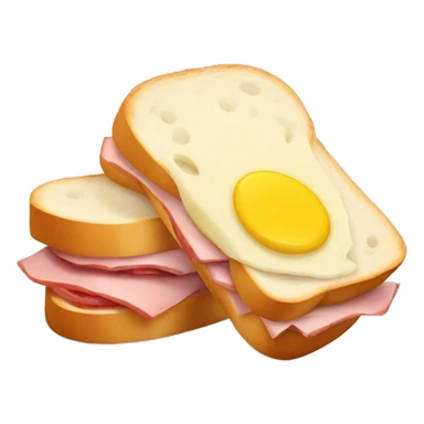 ham and butter french sandwich sticker