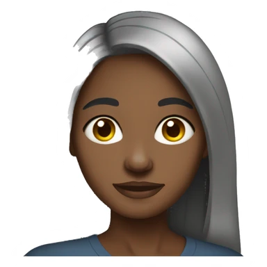 Congolese Woman long hair sticker