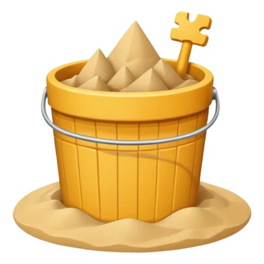 sand castle, Bucket-shaped castle sticker