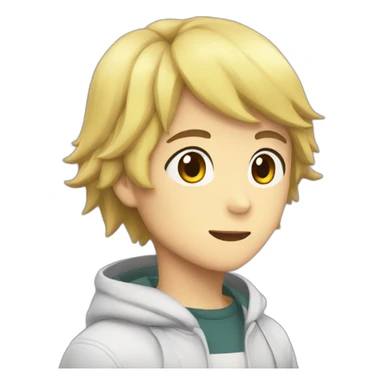 Personagem Anime com medo sticker