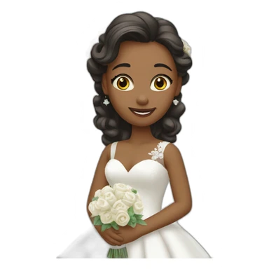 girl’s wedding  sticker