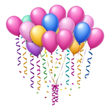 Girlie birthday decorations sticker