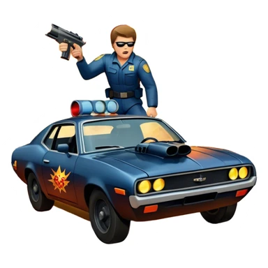 Icon for Action Movies: A photorealistic, vibrant collage in the style of a movie poster, featuring intense action scenes—explosions, high-speed chases, and dramatic close-ups of characters in combat. The design should capture the adrenaline-pumping energy of action films. Transparent background. sticker
