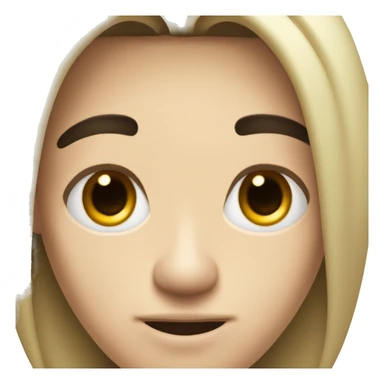 man with a nostril piercing, light skin, fluffy black hair, and hazel eyes. also has an anti-eyebrow piercing. sticker