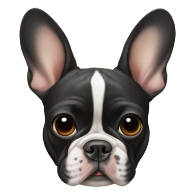 Black and Tan French bulldog and fawn French bulldogs  sticker