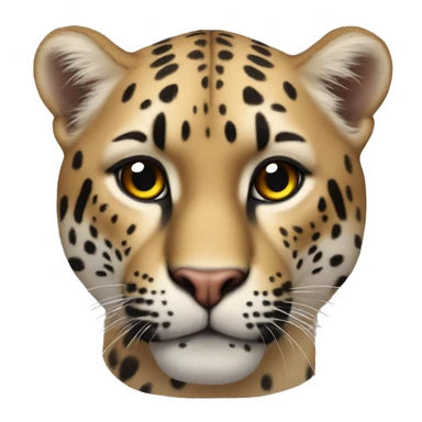 panter ve kutup ayısının birleşimi sticker