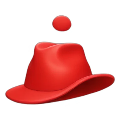 Red devo hat sticker