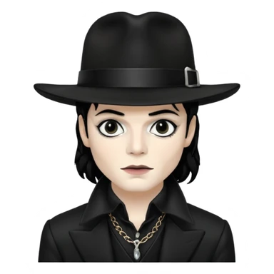 michel jackson goth in hat sticker