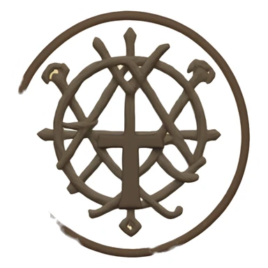 Chi rho with an alpha and an omega on the sides sticker