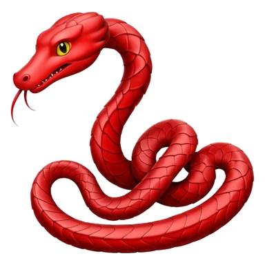 serpent red sticker
