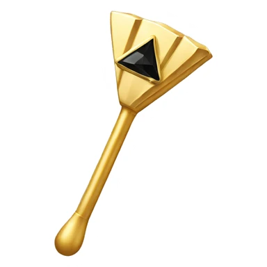 gold and Black diamond clapper sticker