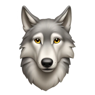 Loup affamé devant un abricot  sticker