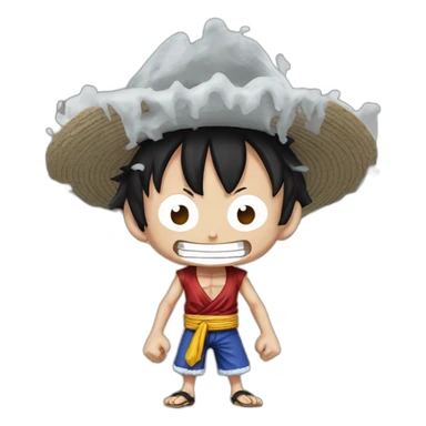 Luffy gear 5 from one piece sticker