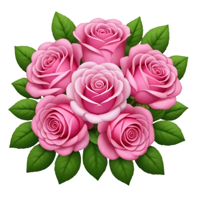 Huge pink flower bouquet with different flowers and pink tones and roses sticker