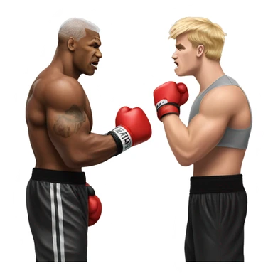 Mike tyson and jake paul fight sticker