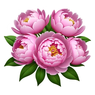 Peonies bouquet  sticker