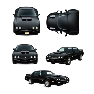 Black Pontiac transam sticker