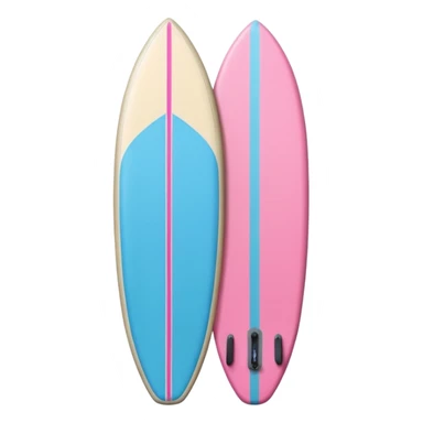 pink, blue, beige surfboard sticker