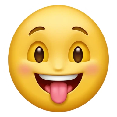 sticking out your tongue emoji sticker