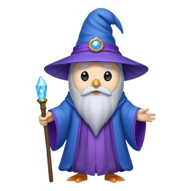 Penguin Wizard sticker