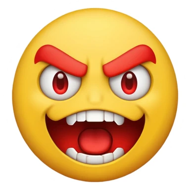 angry  emoji just like in the pacman  sticker