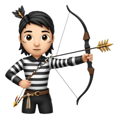 wild zebra archer sticker