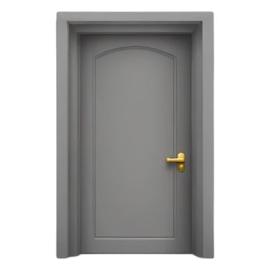 one open door wood color gray style perpective sticker