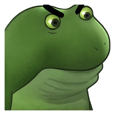 Emoji face with a disgusted look sticker