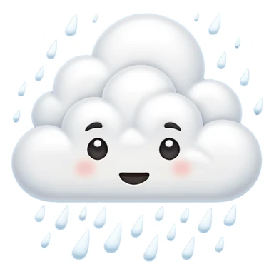 clouds with a lot of snow and thunder sticker