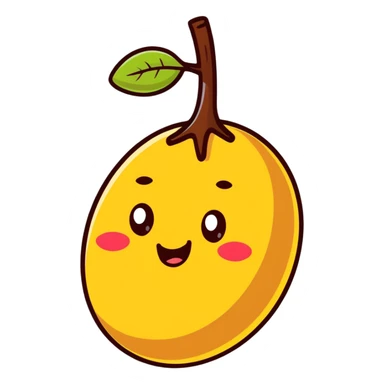 cute smiling raisin character sticker