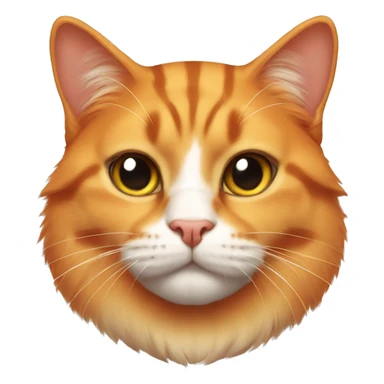 a buff orange cat sticker