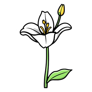 lily flower sticker