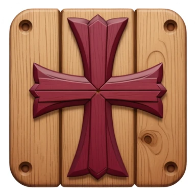 La cruz de borgoña sticker