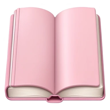 Pastel pink book sticker