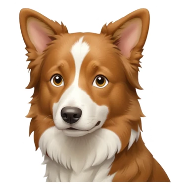 Tan Border Collie sticker