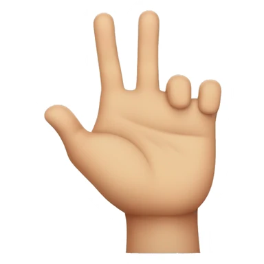 A hand with a single really fat finger sticker