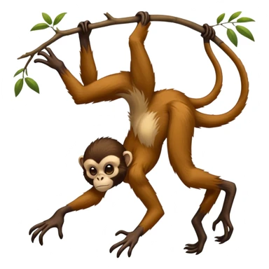 Spider monkey sticker