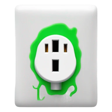 green'up europe electric socket sticker