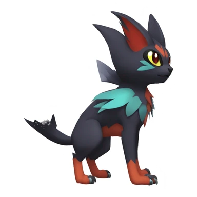 Noivern-Litten-Zorua-Fakemon-hybrid full body sticker