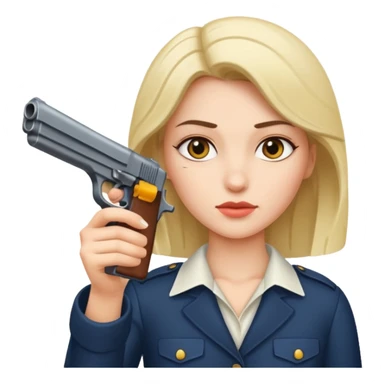 women up at gun point  sticker