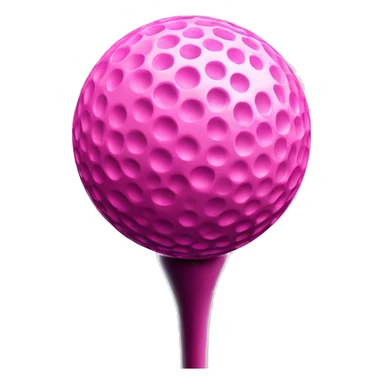 Pink golf ball  sticker