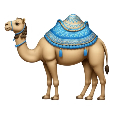 blue camel sticker
