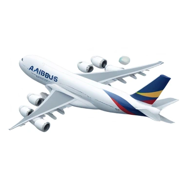 Winking airbus a380 sticker